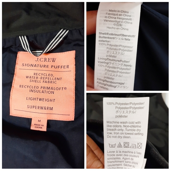 J. Crew Black Quilted Puffer Vest - Picture 2 of 9